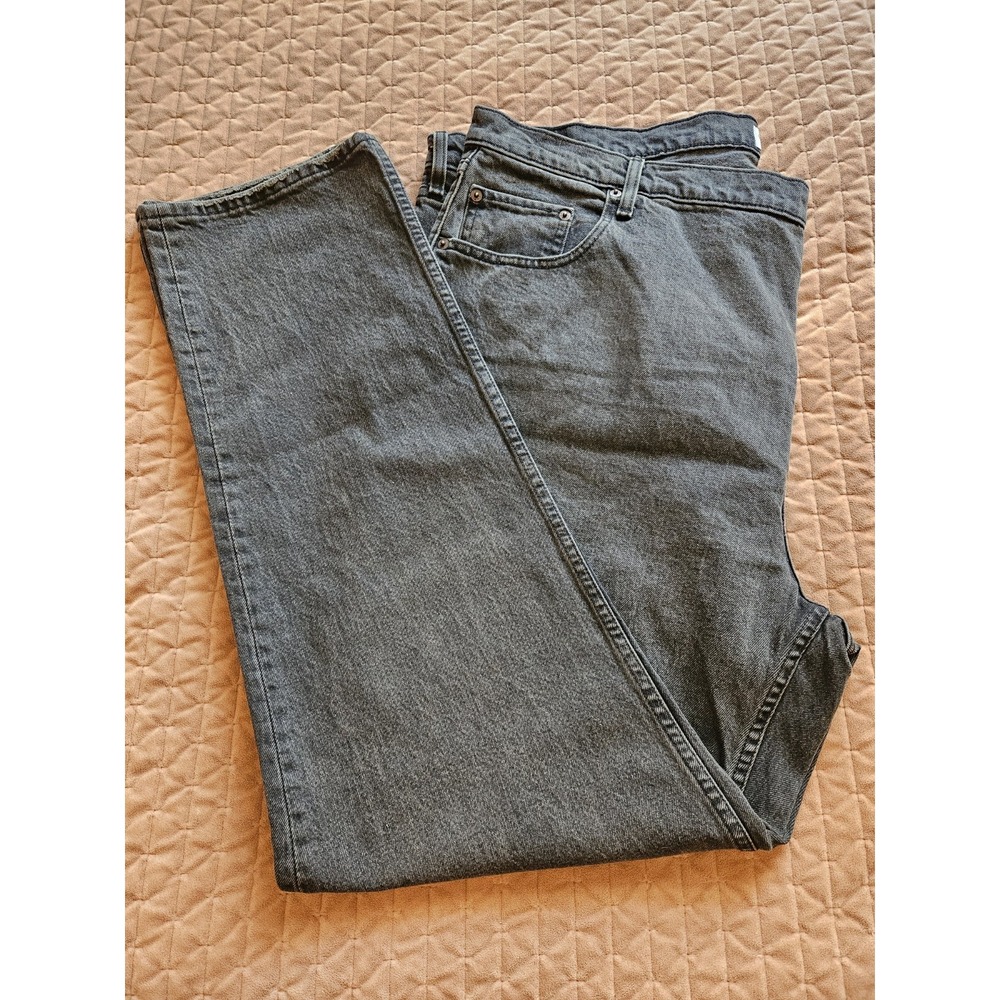 NWT Abercrombie & Fitch The 90's Straight Ultra High Rise Black Jeans, 36/22L - Picture 3 of 7